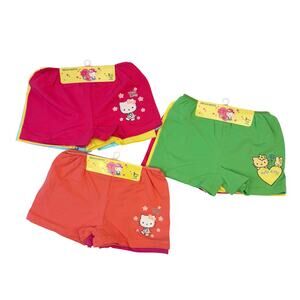Hello Kitty Graphic Print Cotton Boyshort Underwear Elastic Waist Small 4 Bundle